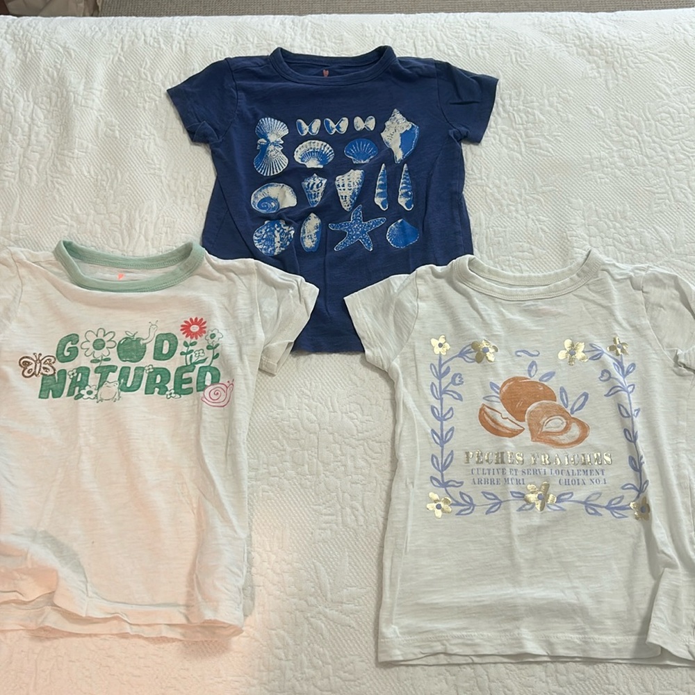CrewCuts Girls Graphic T-Shirt Bundle Size XS 4-5